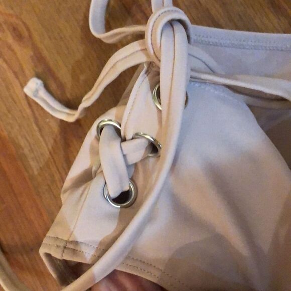 NWT forever 21 nude corset side lease up bikini bottoms 3X - Picture 2 of 5